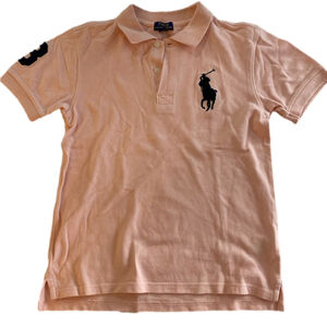 Polo Ralph Lauren Big Pony Cotton Mesh Polo Shirt 12months pink